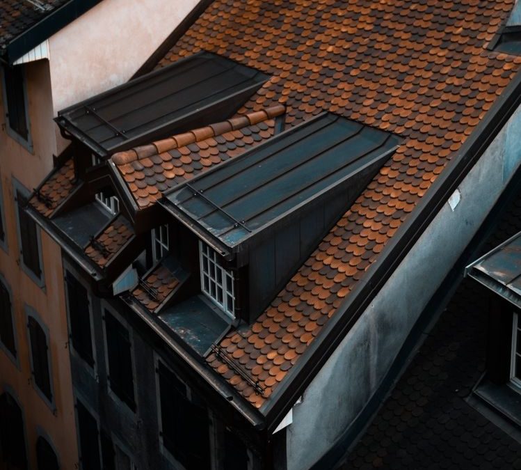 Black and brown home roof